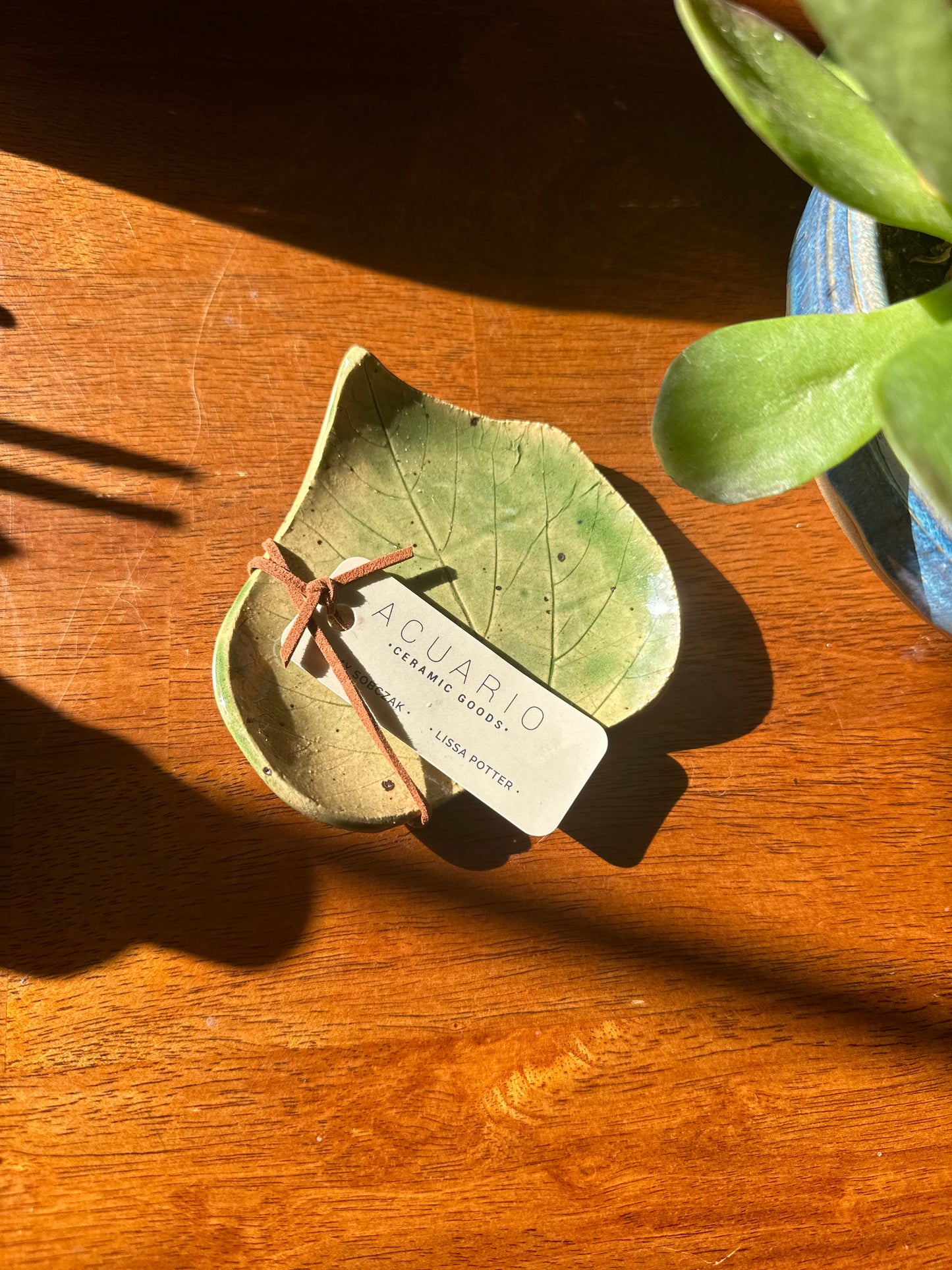 Hand Pressed Leaf Dish