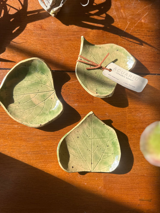 Hand Pressed Leaf Dish